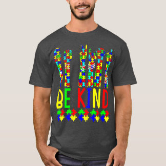 Camiseta Seja gentil com o sinal de mão Quebra-cabeça com c