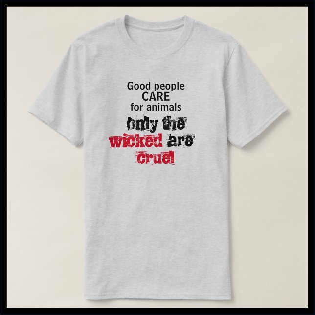 Camiseta Seja gentil com os direitos dos animais (Criador carregado)