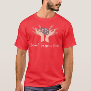 Camiseta Seja gentil com sua mente Mês de Consciência da Sa