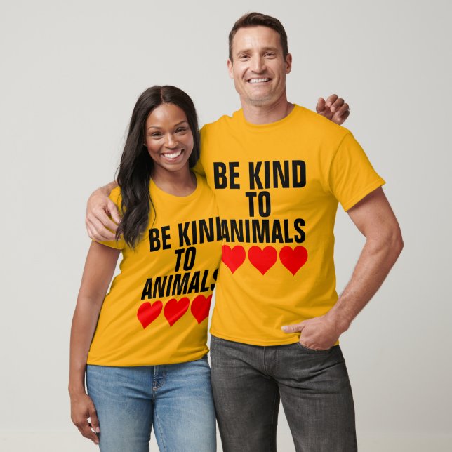 Camiseta SEJA GENTIL COM T-shirts DE ANIMAIS (Unissex)