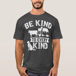 Camiseta Seja gentil Com Toda Espécie De Vintage Vegetarian