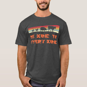 Camiseta Seja gentil Com Toda Vintagem De Animais De Retrô 