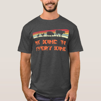 Camiseta Seja gentil Com Toda Vintagem De Animais De Retrô 
