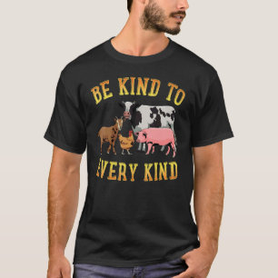 Camiseta Seja Gentil Com Todo Tipo de Animal Vegano Vegetar