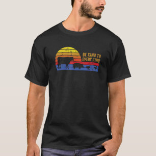 Camiseta Seja Gentil com Todo Tipo de Veganismo Vegetariani
