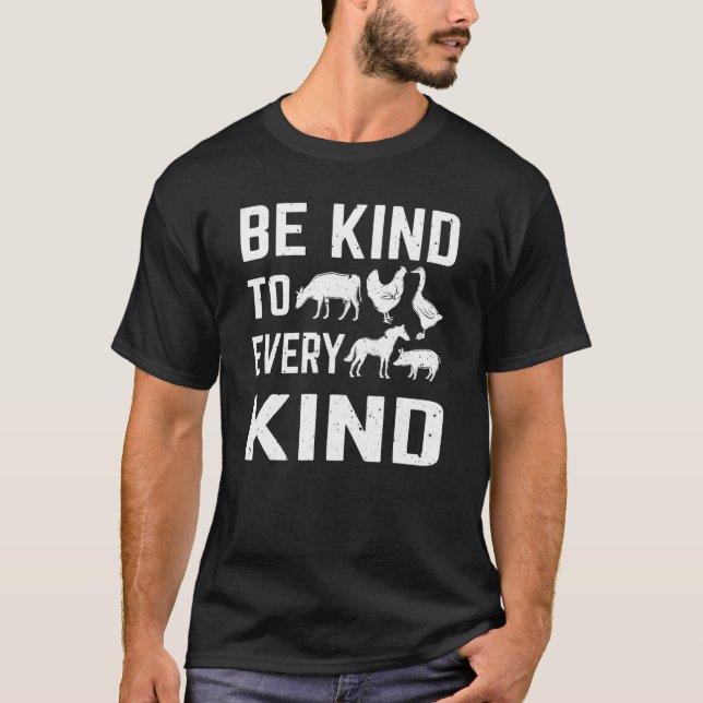 Camiseta Seja gentil com todos os tipos (Frente)