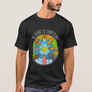 Camiseta Seja gentil Com Todos Os Tipos Para Vegetarianos V