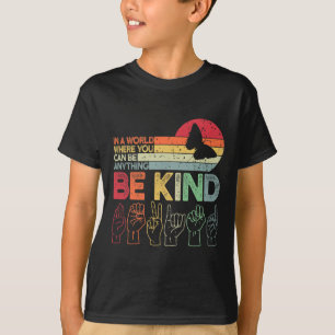 Camiseta Seja Gentil Conscientização do Autismo Asl Mãe Pro