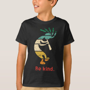 Camiseta Seja gentil Dançando Kokopelli Vintage Desenho em