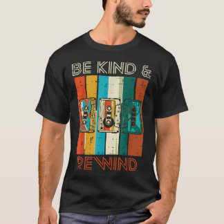 Camiseta Seja Gentil E Rebobine Fita Cassete Retro 70S 80S
