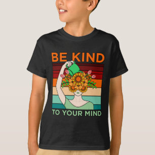 Camiseta Seja gentil em se importar com o apoio à conscient