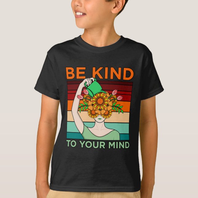 Camiseta Seja gentil em se importar com o apoio à conscient (Frente)