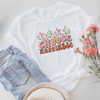 Camiseta Seja gentil, escolha felicidade