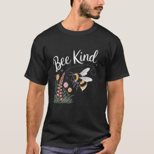 Camiseta Seja Gentil Flor Cute Salve As Abelhas Flor Polini