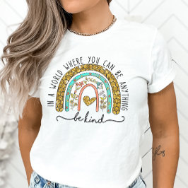 Camiseta Seja gentil, gentil atitude intrirracional