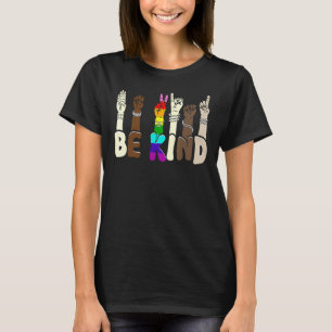 Camiseta Seja gentil Lgbtq+ Gay Lésbica Orgulho de Transfer