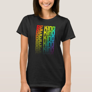 Camiseta Seja gentil Lgbtq+ Orgulho gay do Arco-Íris Texto