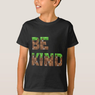 Camiseta Seja gentil, Meninos, Crianças, Jogo de Pixel, bon