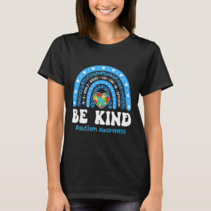 Camiseta Seja Gentil Puzzle de Conscientização sobre Autism