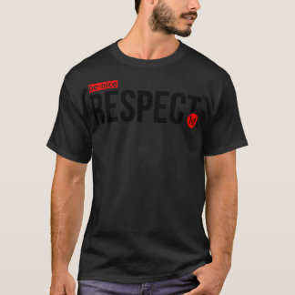 Camiseta Seja gentil Respeito Primeiro