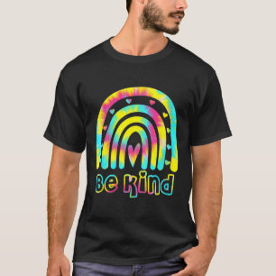Camiseta Seja Gentil Tie Dye Arco-íris Gentileza Conscienti