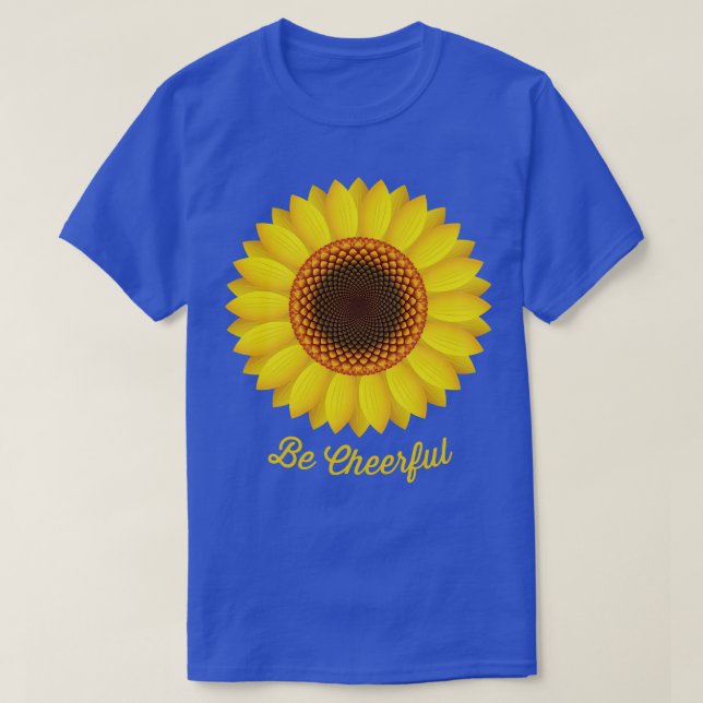 Camiseta Seja girassol alegre (Frente do Design)