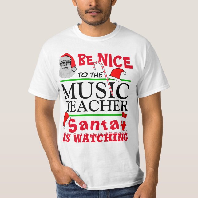Camiseta Seja legal com o professor de música (Frente)