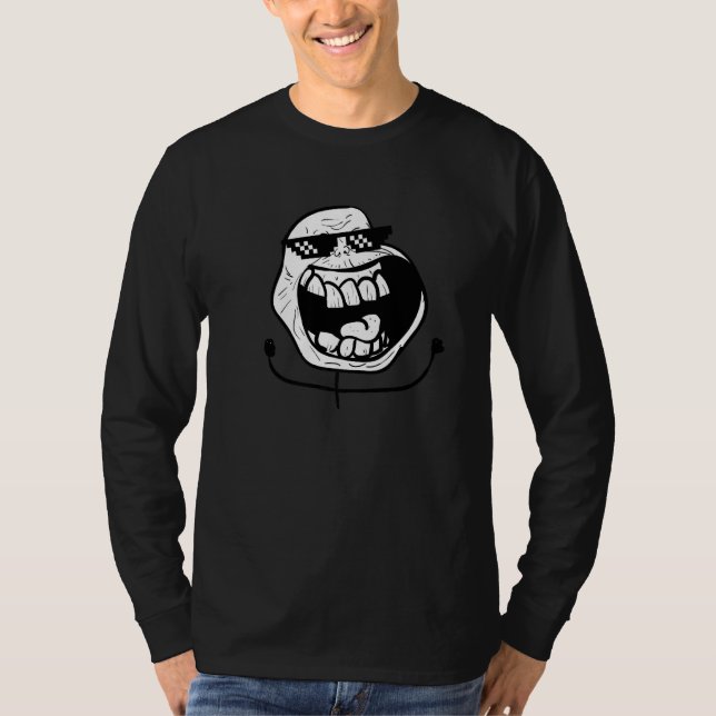 Camiseta Seja Legal e acalme-se Desfrute do meme sarcástico (Frente)