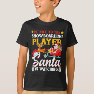 Camiseta Seja Legal Ver Papais noeis De Jogadores De Neve