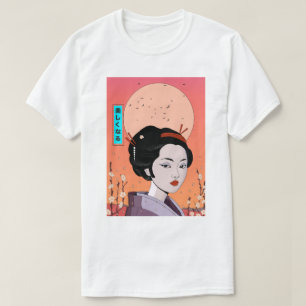 Camiseta Seja Linda Garota Geisha