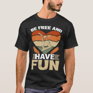 Camiseta Seja Livre E Divirta-Se No Skate