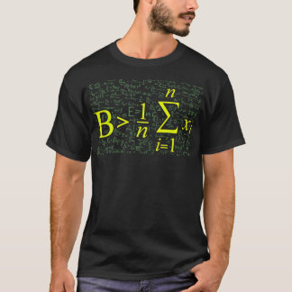 Camiseta Seja Maior Que A Média De Presente Matemático De V