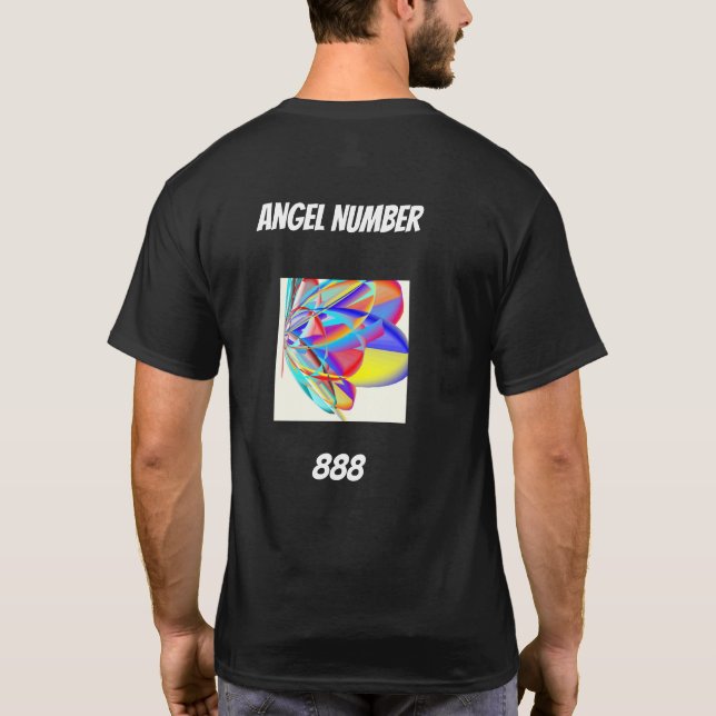 Camiseta Seja Meu Anjo Número 888 (Verso)