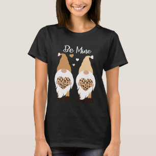 Camiseta Seja meu Dia de os namorados Leopardo Imprima Gnom