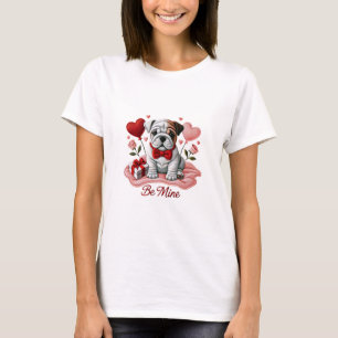 Camiseta Seja meu Namorados Inglês Bulldog T-Shirt
