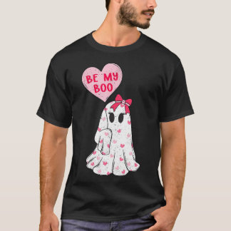 Camiseta Seja meus Dias de os namorados Cute Fantasma Dia d