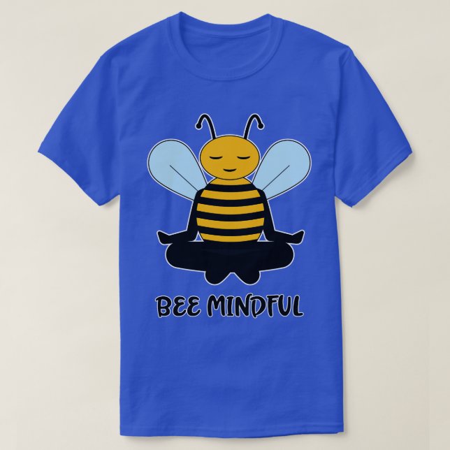 Camiseta Seja Mindful Meditando Design (Frente do Design)