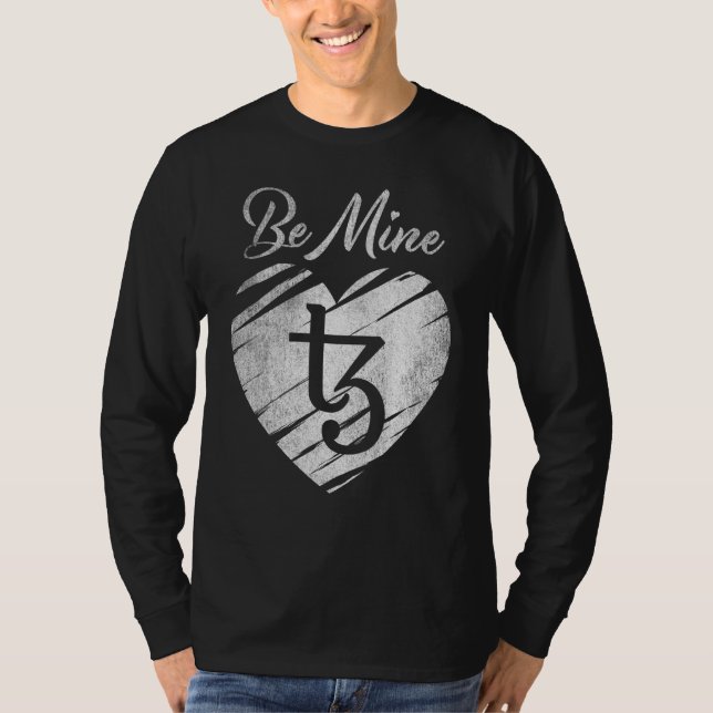 Camiseta Seja Mine Tezos Xtz Namorados de Moedas Crypto Tok (Frente)