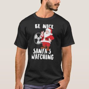 Camiseta Seja Natal de observação da radiologia do papai