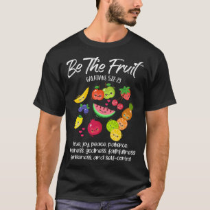 Camiseta Seja O Espírito Verso Cristão Fruta Que Galatianos