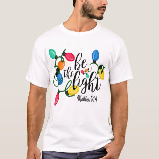 Camiseta Seja O Mateus Claro 5 14 Luzes De Natal Xmas