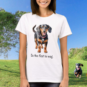 Camiseta Seja o primeiro a assar o cão de galinha