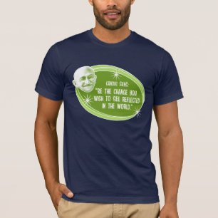 Camiseta Seja o t-shirt da cotação de Gandhi da mudança
