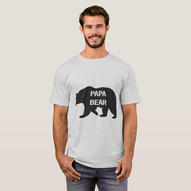 Camiseta Seja o t-shirt da "dos homens do urso papá" do (Frente Completa)