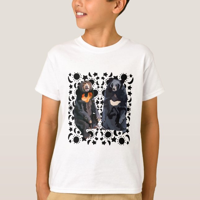 Camiseta Seja O Urso Solar Seja O Urso Da Lua (Frente)