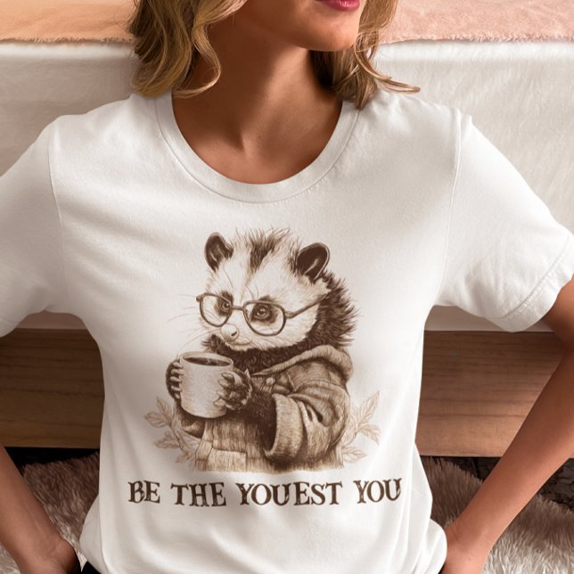 Camiseta Seja o Você Mesmo Possum  (Criador carregado)
