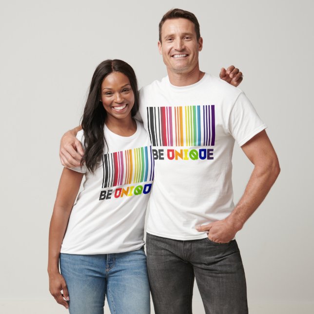 Camiseta Seja Orgulho Lgbt de Código de Bar Único (Unissex)