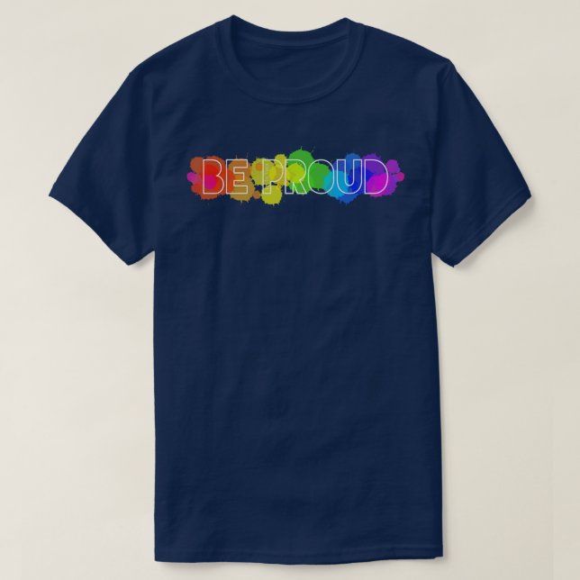 Camiseta Seja orgulhoso (Frente do Design)