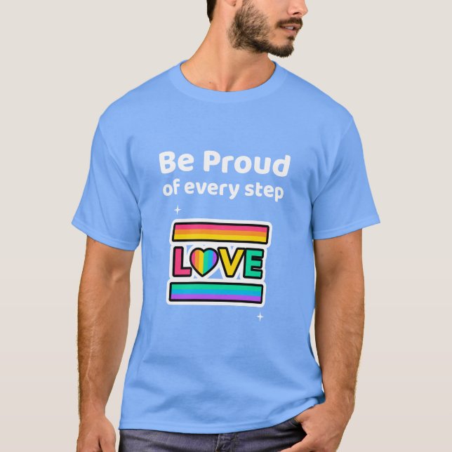 Camiseta Seja orgulhoso de cada passo (Frente)