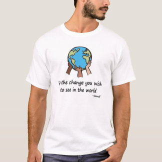 Camiseta Seja os t-shirt da mudança